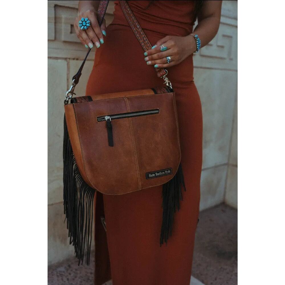 The Austin Purse Haute Southern  Hyde Western Fringe Bag - Picture 3 of 4